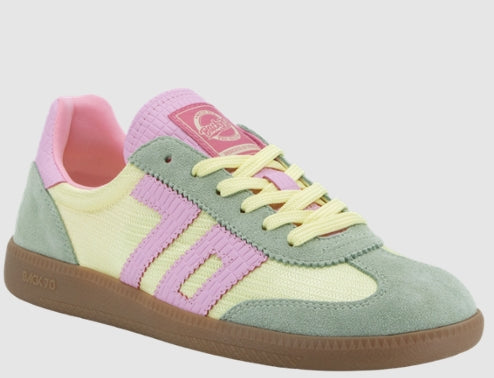 Back 70 Ghost C26 Sneaker in Yellow/Green/Pink