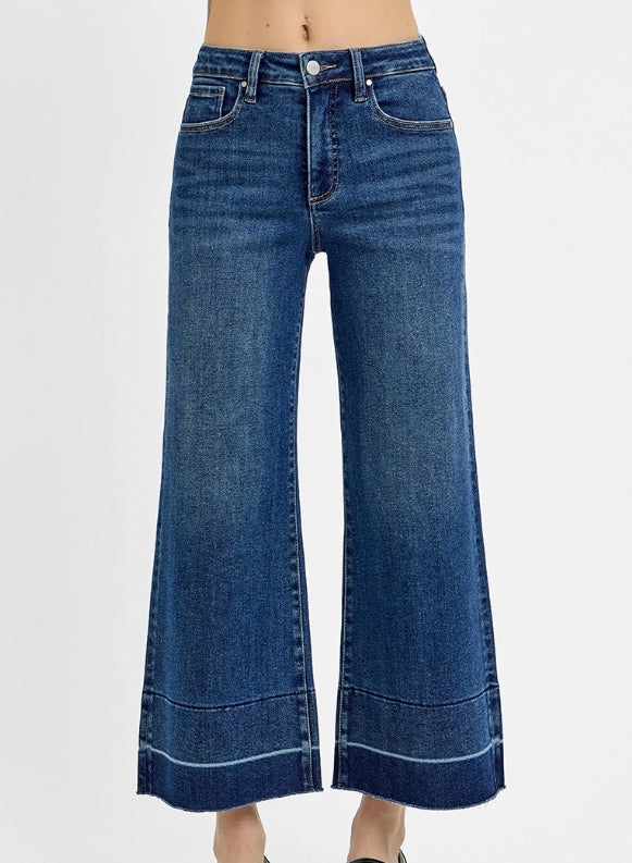 Risen: TC HR Crop Wide Hem Jeans