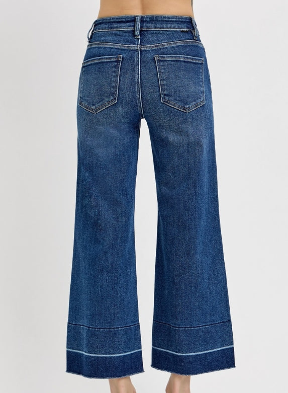 Risen: TC HR Crop Wide Hem Jeans
