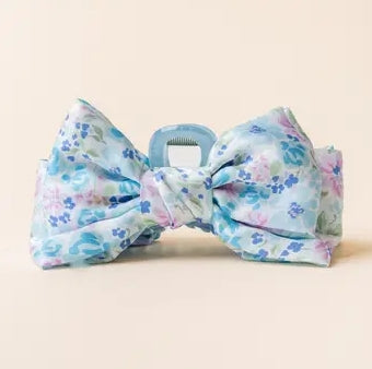 Satin Bow Claw Clip