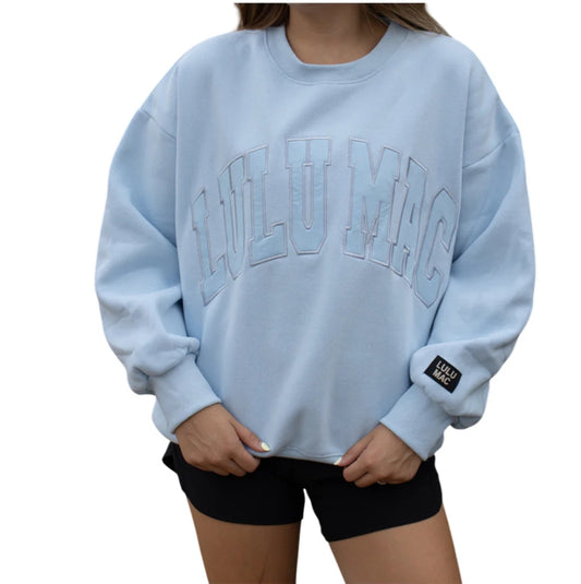 LULU MAC Sweatshirt: Monochrome Blue