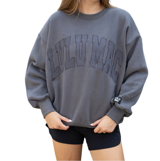 LULU MAC Sweatshirt: Monochrome Dark Grey
