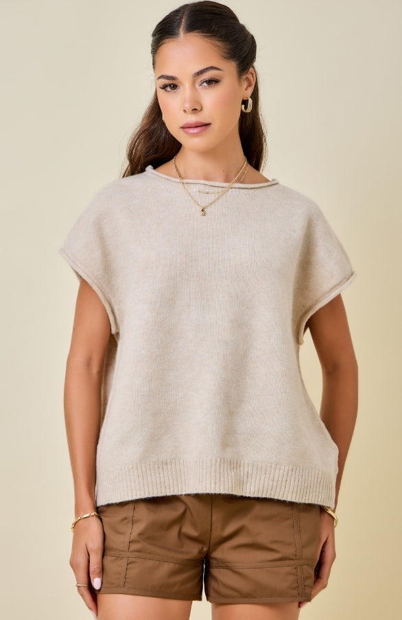 Rolled Edge Sweater