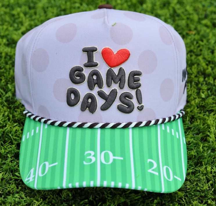 I Love Game Days Hat