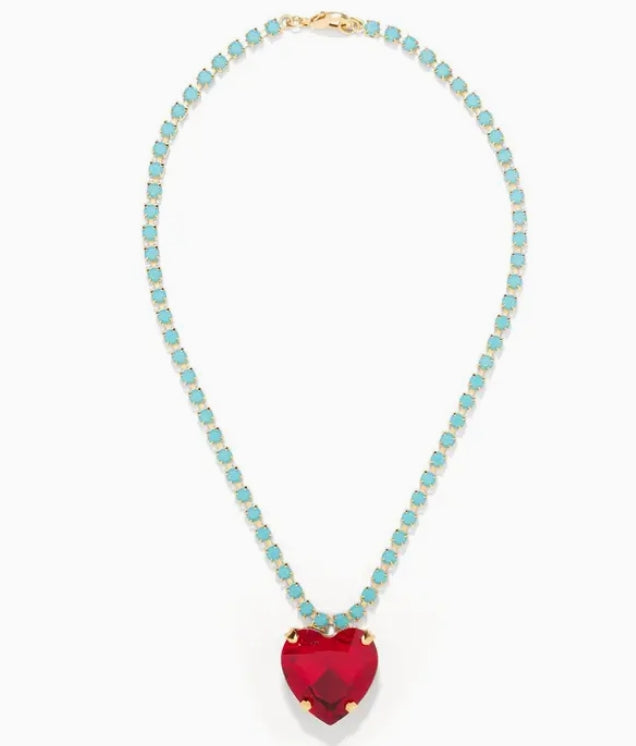 Pink Reef Heart of the Ocean Necklace