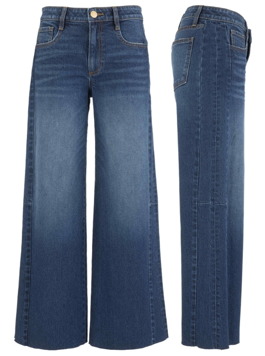 Kut Meg HR WL Side Panel Raw Hem