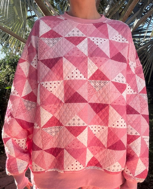 Gemma Quilted Patchwork Sweatshirt
