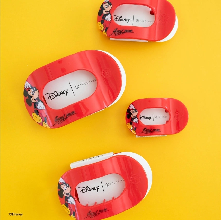 Teleties Flat Round Hair Clip: Mickey Mouse