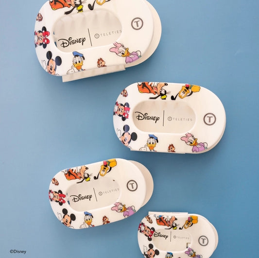 Teleties Flat Round Hair Clip: Mickey and Friends