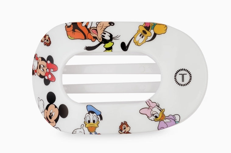 Teleties Flat Round Hair Clip: Mickey and Friends