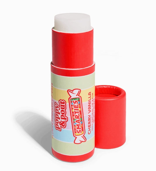 poppy & pout: smarties lip balm