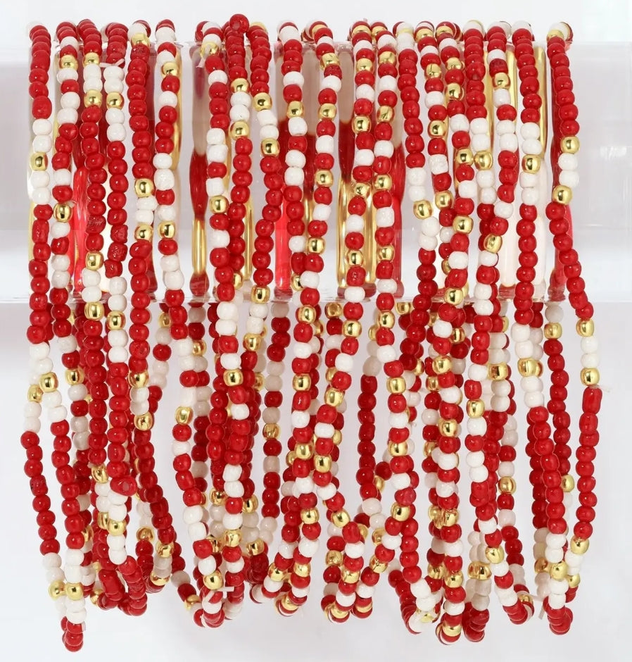 Beaded Game Day Bracelet