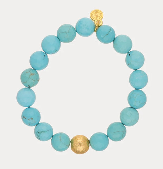 BuDhaGirl Blue Sky Beaded Bracelet