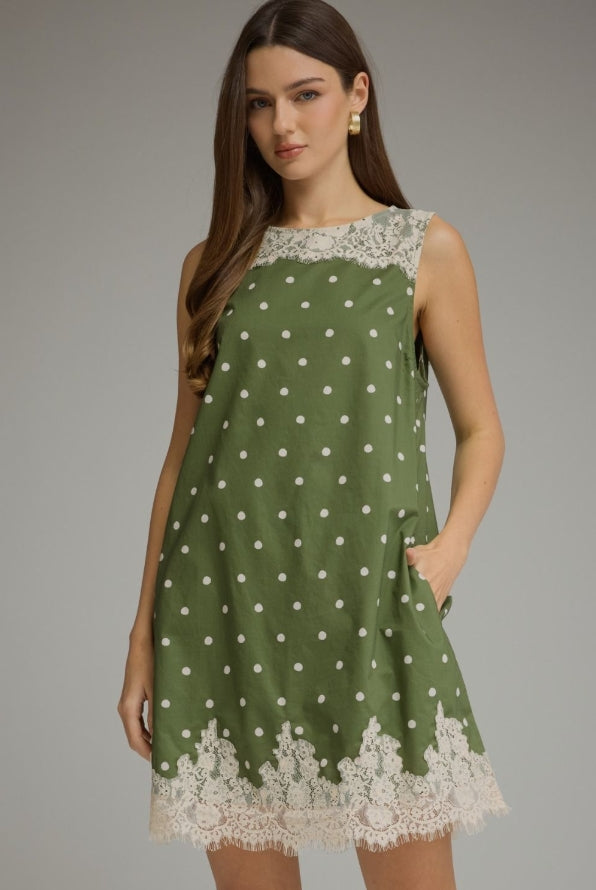 Polka Dot Lace Dress