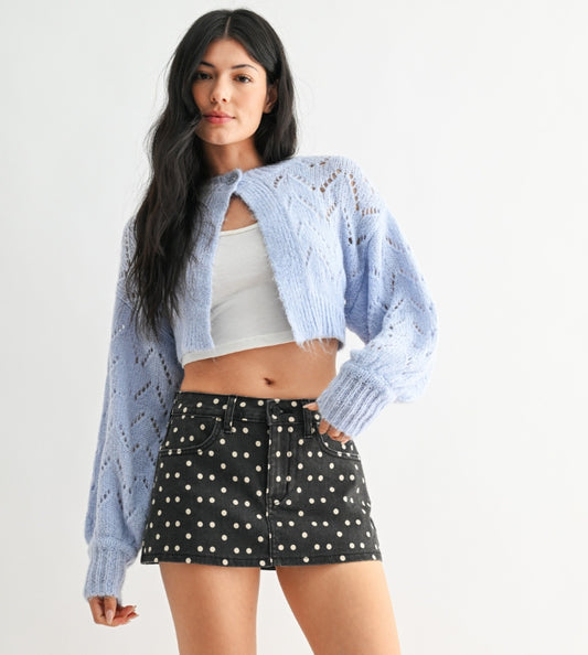 Polka Dot Mini Skort