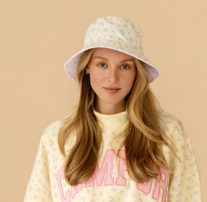 Happy Camp3r: Sugar Rose Reversible Bucket Hat