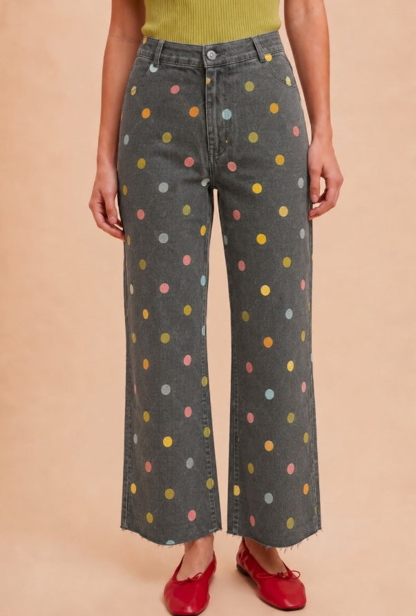 Pastel Polka Dot Jeans