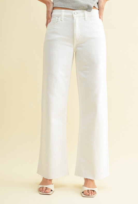 JBD White Wide Leg Jeans