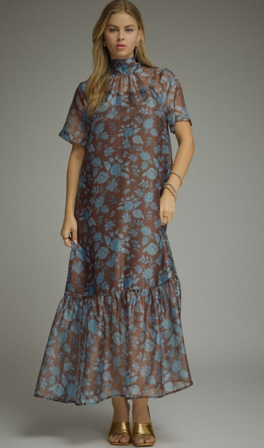 Fall Floral Maxi Dress