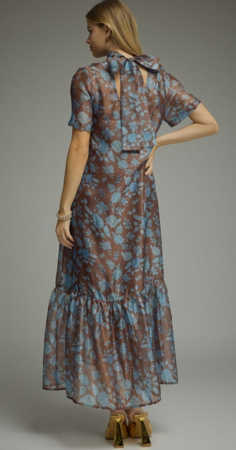Fall Floral Maxi Dress