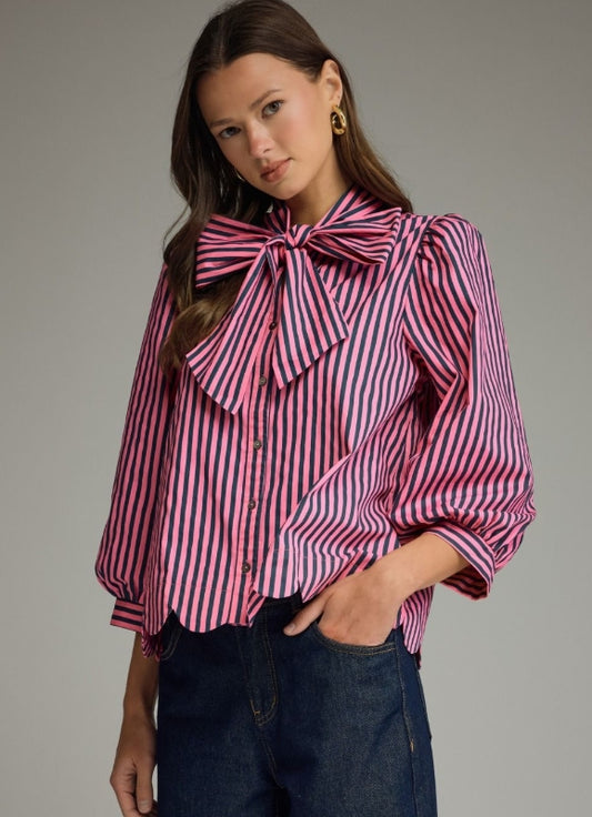 Bella Bow Stripe Top