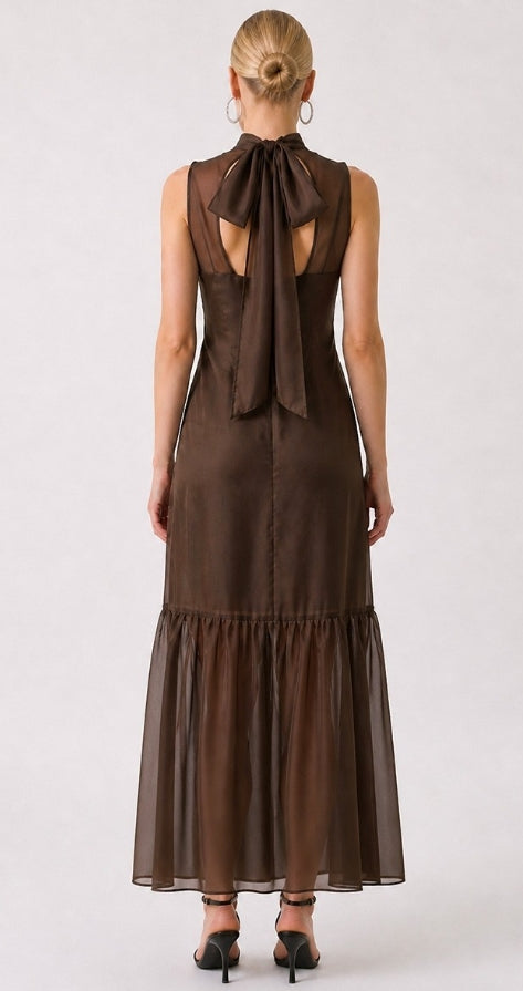 Organza Mockneck Maxi