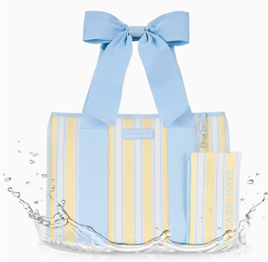Case-Mate Cabana Stripe Bow Jelly Tote Bag