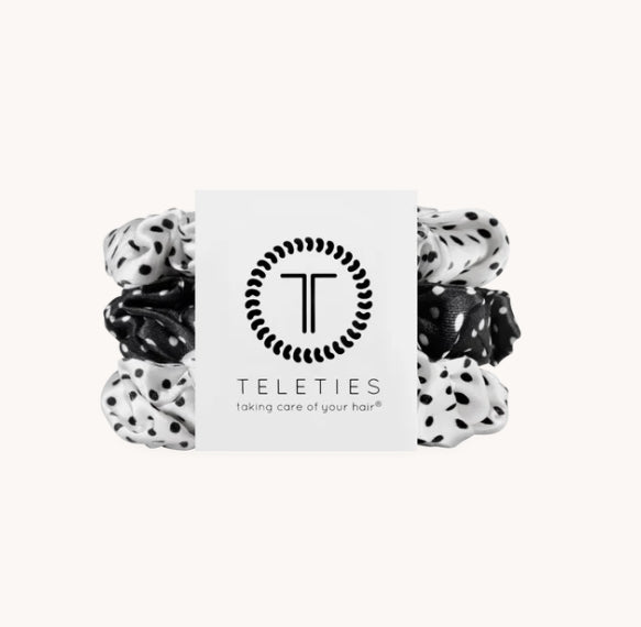 Teleties: Polka Dot Party Silk Scrunchies