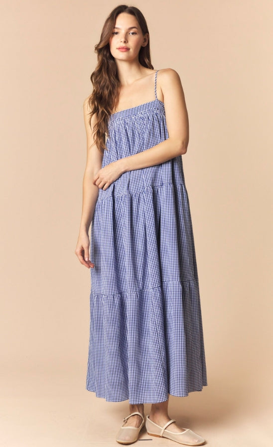 Gingham Tiered Dress