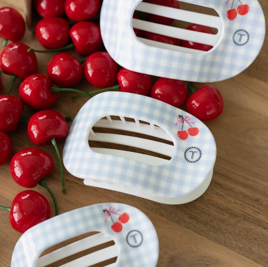 Teleties Cherry Flat Hair Clip
