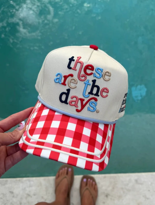 These Are The Days Gingham Hat