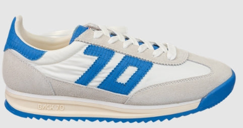 Back 70 Barkley Jogger in White/French Blue