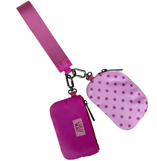 LULU MAC: Polka Dot Wallets - Pink/Hot Pink