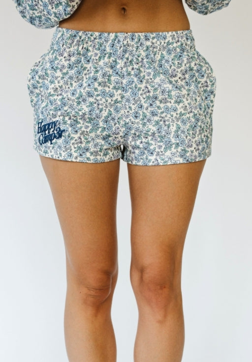HC Dusty Blue Garden Scuba Shorts