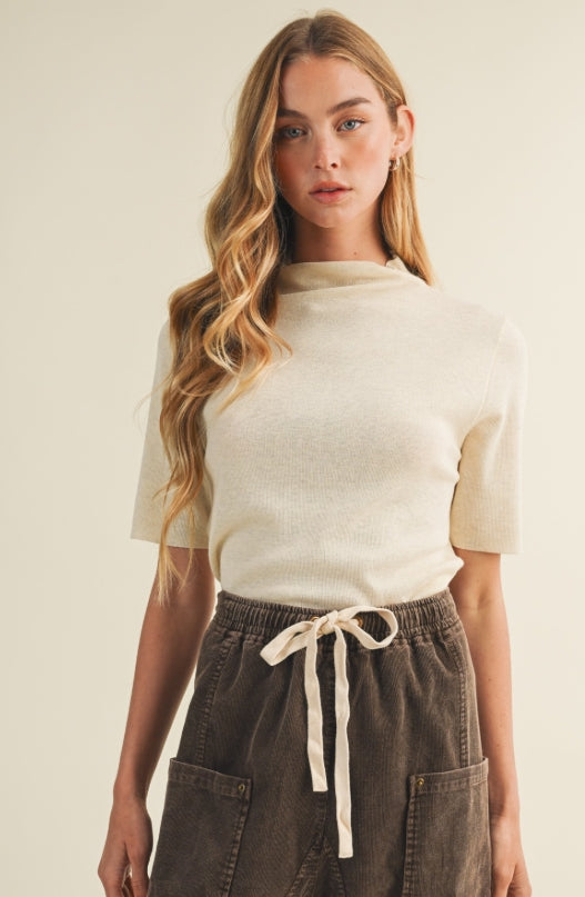 Macy Mock Neck Top