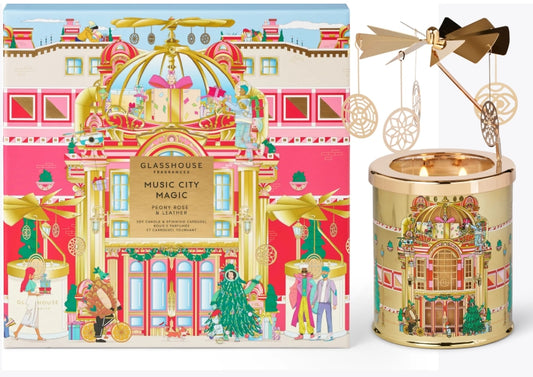Glasshouse Christmas Spinning Carousel Gift Set