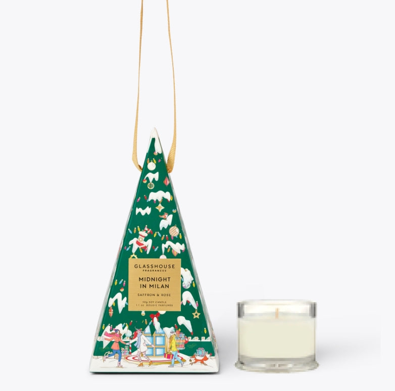 Glasshouse Christmas Bauble Candle