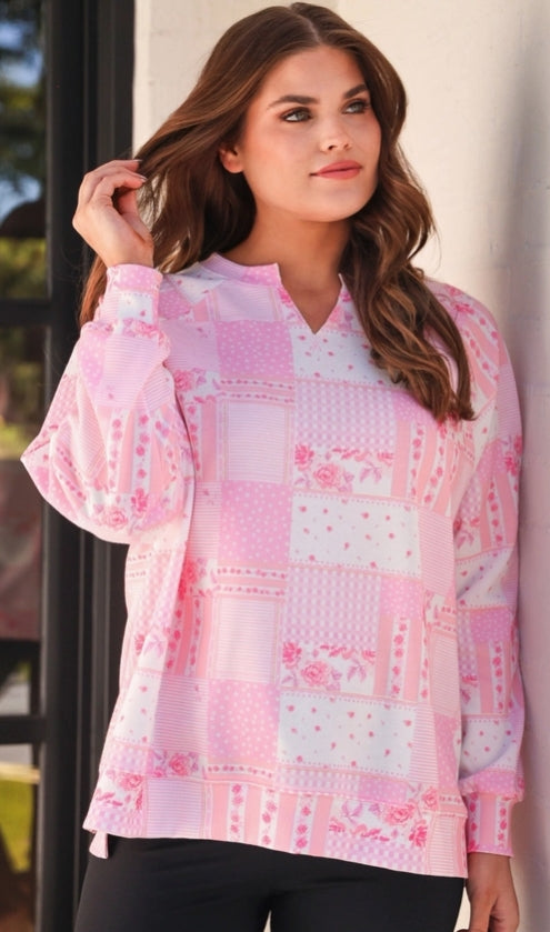 Riley Patchwork Pullover
