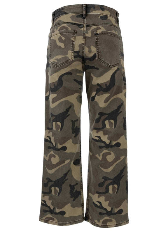 Kut Camo Kelsey HR Ankle Flare