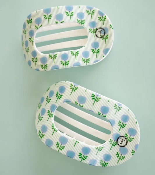 Teleties: Blue Marigold Flat Round Clip