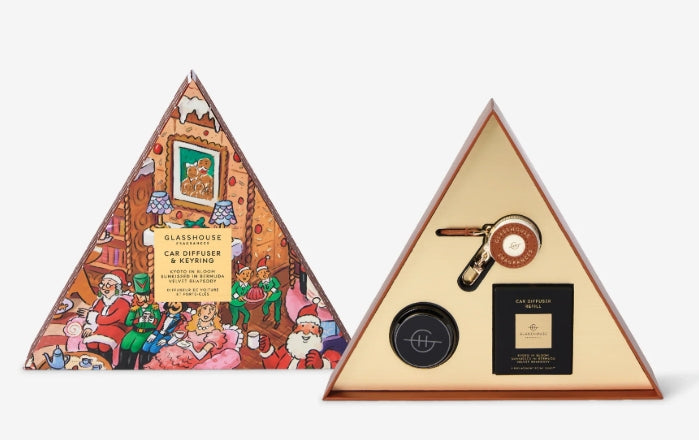 Glasshouse: Car Diffuser & Keyring Gift Set