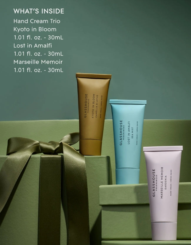 Glasshouse: Hand Cream Trio