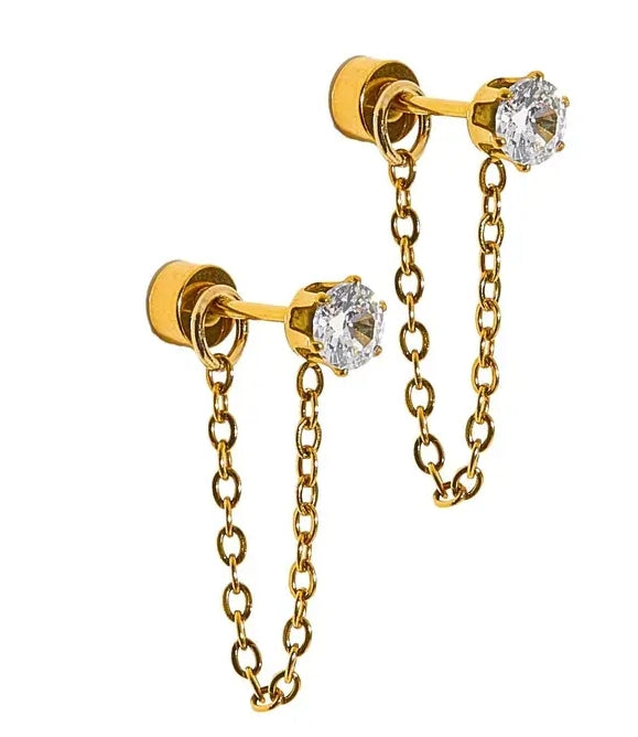 Screwback Stud Earrings
