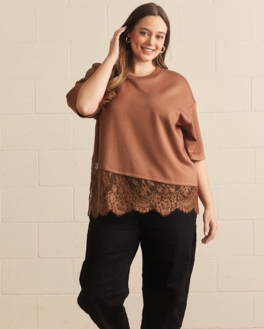 Ella Lace Top- Curvy