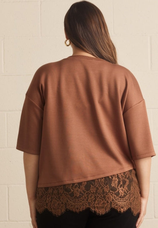 Ella Lace Top- Curvy