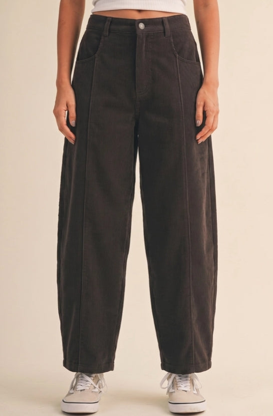 Corduroy Barrel Pants