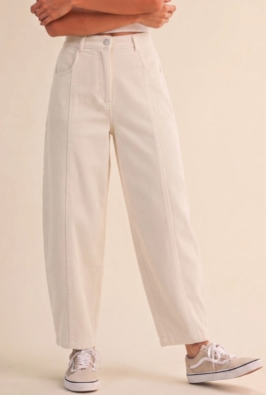 Corduroy Barrel Pants