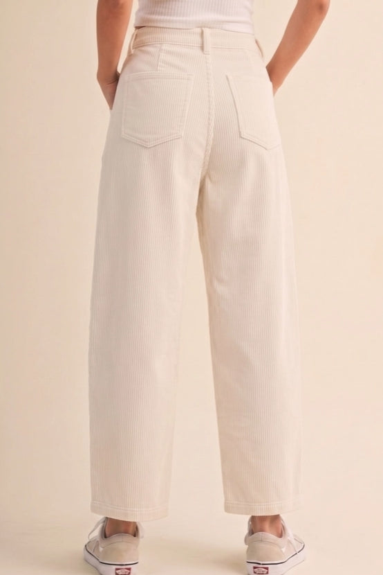 Corduroy Barrel Pants