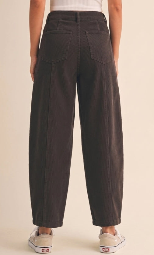 Corduroy Barrel Pants
