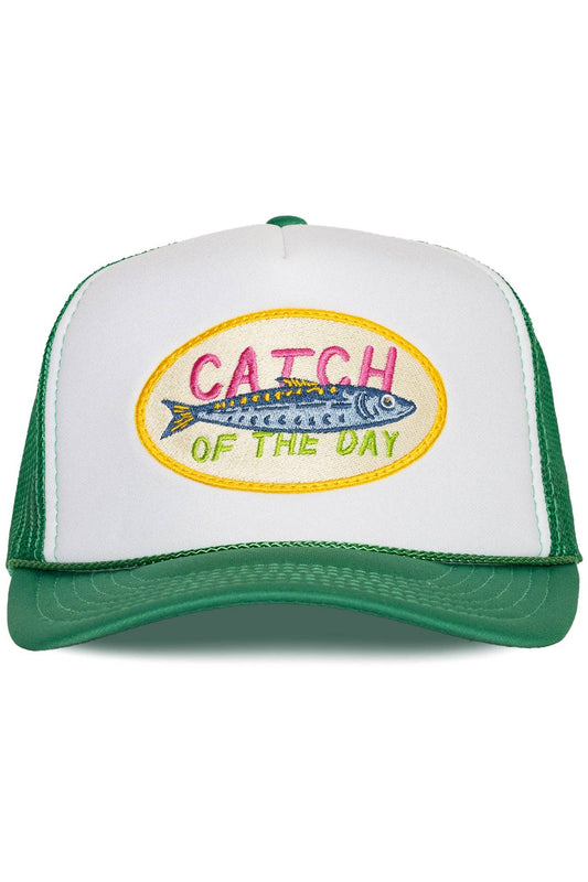 Catch of the Day Trucker Hat in Green
